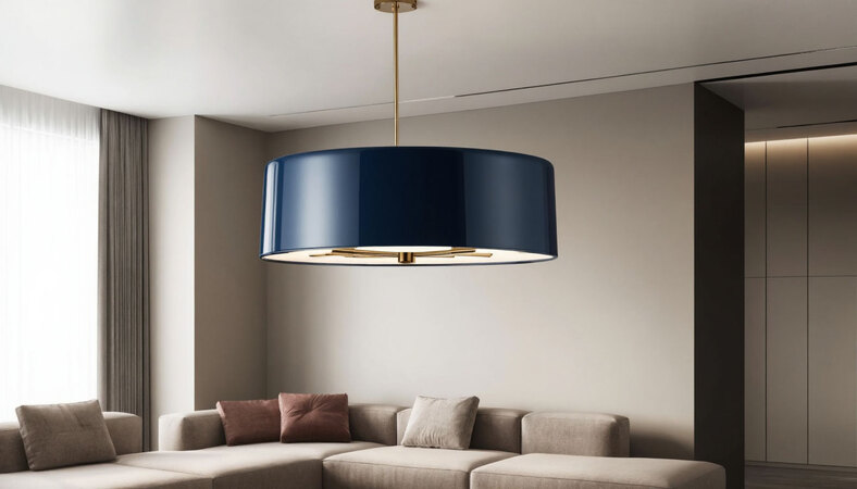 Подвесная люстра в интерьере