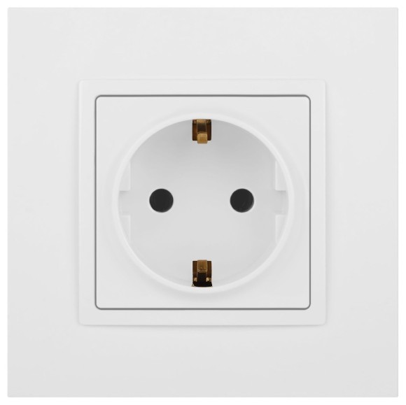 Розетка 2P+E Schuko Эра Elegance 14-2101-01М Б0065800