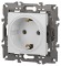 Розетка 2P+E Schuko Эра Elegance 14-2101-01М Б0065800