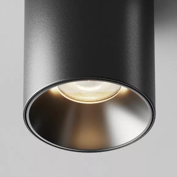 Накладной светильник Maytoni Alfa led C064CL-12W3K-RD-B, Черный, Теплый белый, Алюминий