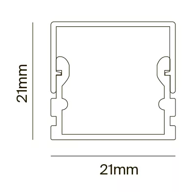 Алюминиевый профиль Maytoni Technical ALM007S-2M Алюминиевый профиль Maytoni Technical ALM007S-2M