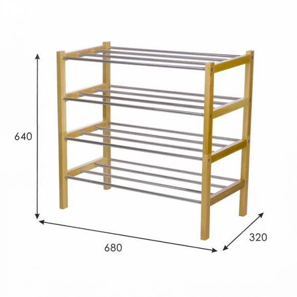 Набор из 2 стеллажей для обуви Атлас ML_4630216192099