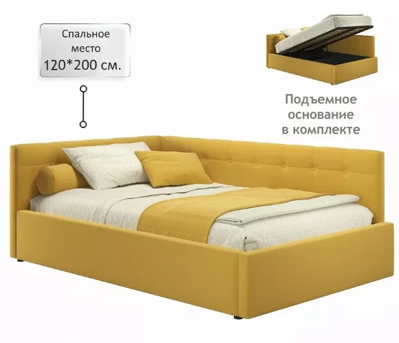 Кровать полутораспальная Bonna 2000x1200 с ПМ NMB_TE-00005594