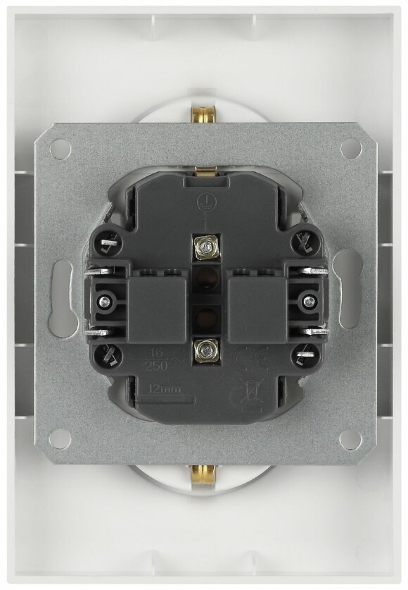 Розетка ЭРА Arktik 16-2104-01 двойная с заземлением 2X2P+E Schuko 16А-250В белый Б0070444