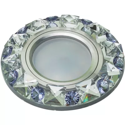 Встраиваемый светильник Fametto Peonia DLS-P123 GU5.3 CHROME/CLEAR+PURPLE 10644