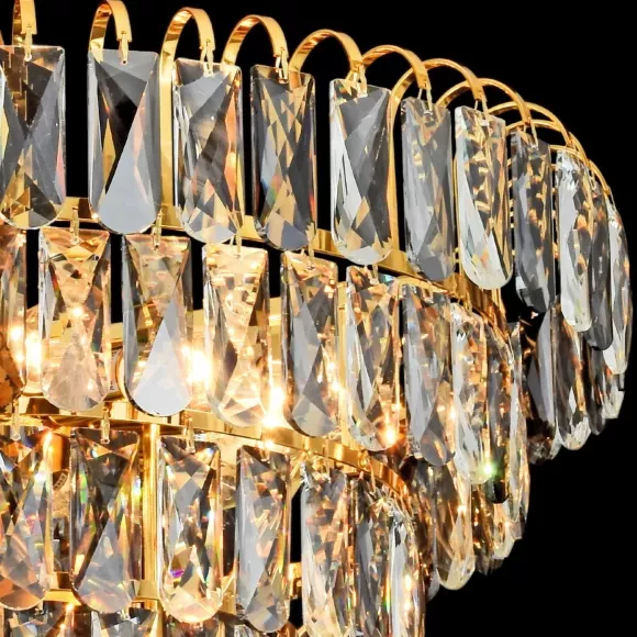 Подвесная люстра Reluce 88094-0.4-600 droplight, Золото, Прозрачный, Металл, крупный план Подвесная люстра Reluce 88094-0.4-600 droplight, Золото, Прозрачный, Металл, крупный план