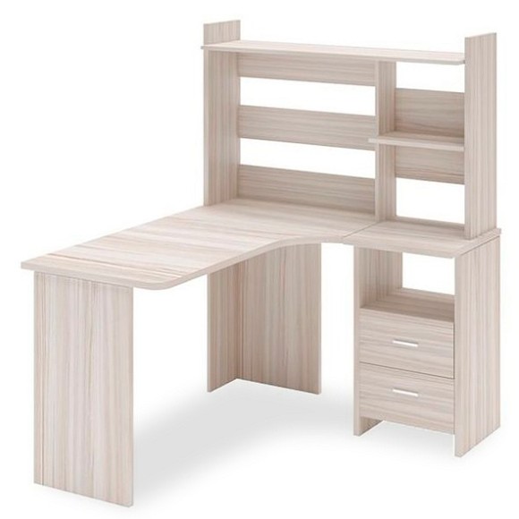 Стол компьютерный Домино Lite СКЛ-Угл130+НКЛ-120 MER_SKL-Ugl130-NKL-120_K_PRAV