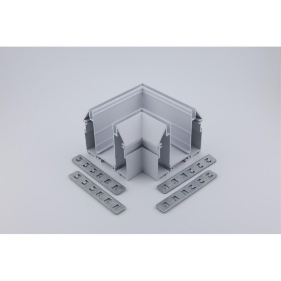 Соединитель магнитного шинопровода угловой плоский для натяжного потолка Aployt Magnetic track 220 APL.0284.10.04