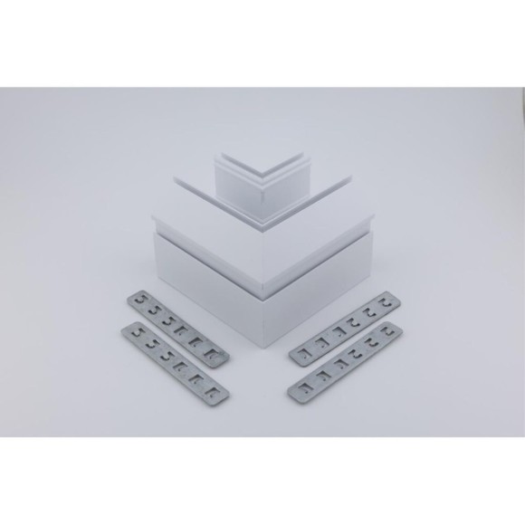 Соединитель магнитного шинопровода угловой плоский для натяжного потолка Aployt Magnetic track 220 APL.0284.10.04