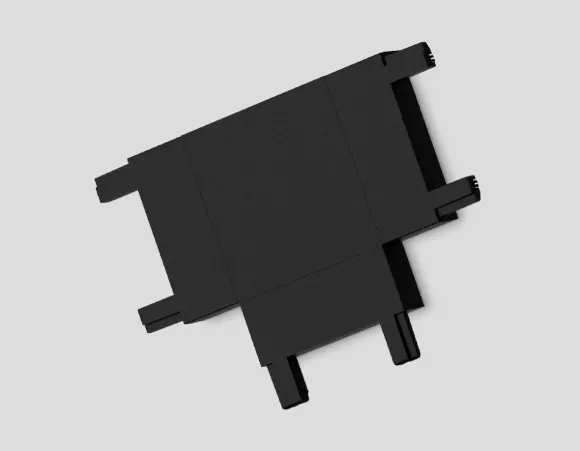 Коннектор T-образный для шинопровода Ambrella Light Magnetic Ultra Slim Track System GV1122, вид снизу