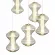 Каскадная люстра ST Luce Spine SL6136.233.01, Золото, Светло-коричневый, Теплый белый, крупный план