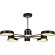 Люстра на штанге Reluce 13289-4.3-08 BK+GD CR