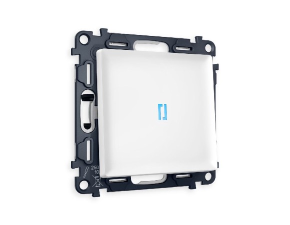 Комплект механизма 1-кл выключателя с подсветкой Ambrella Volt Alfa MA122020