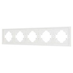 Рамка пластиковая на 5 постов Arlight FRM-TENDO-SFPL-5-WH 054660