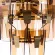 Подвесная люстра Arte Lamp Sophia A4066LM-6PB, Медь, Янтарный, Металл, декоративные элементы крупным планом