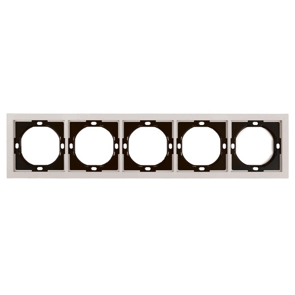 Рамка 5-местная Stekker Мия PFR00-3005-08 пудровый жемчуг 50490