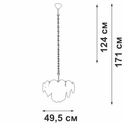 Подвесная люстра Vitaluce V5828-8/6+1, Золото, Белый, Металл Подвесная люстра Vitaluce V5828-8/6+1, Золото, Белый, Металл