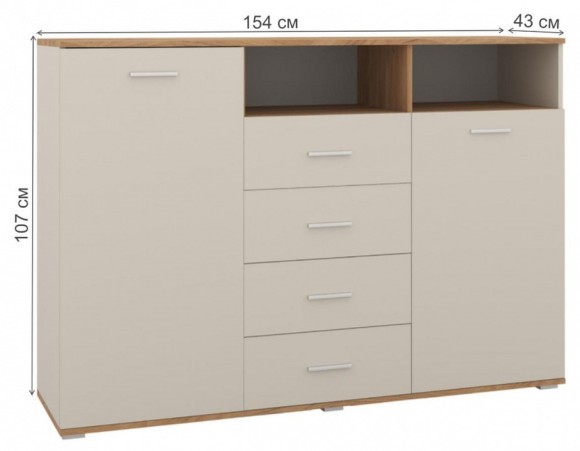 Тумба комбинированная Кассандра WO_559209