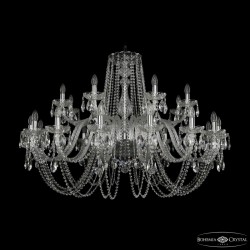 Подвесная люстра Bohemia Ivele Crystal 1402/16+8/460 Ni