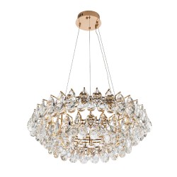 Подвесная светодиодная люстра с пультом управления Modelux ML.351.600 GD