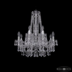 Подвесная люстра Bohemia Ivele Crystal 1403/8+4/195/h-60 Ni