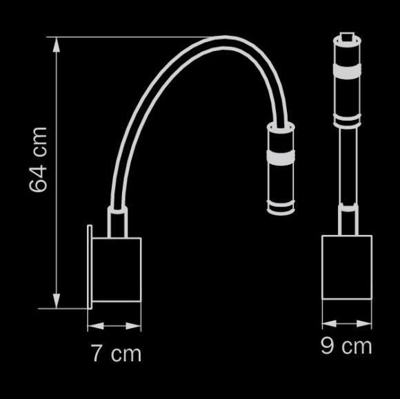 Светодиодный спот Lightstar Muro 808619, LED, 3W, хром