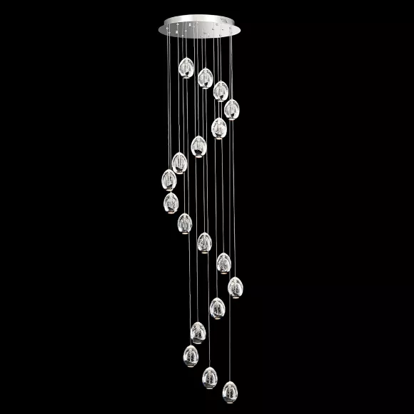 Каскадная люстра DeLight Collection Terrene MD13003023-18A chrome, Хром, Прозрачный, Металл