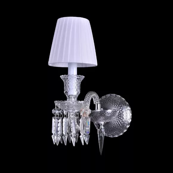 Бра DeLight Collection Baccarat style ZZ86303-1W, Прозрачный, Белый, Хрусталь, крупный план Бра DeLight Collection Baccarat style ZZ86303-1W, Прозрачный, Белый, Хрусталь, крупный план