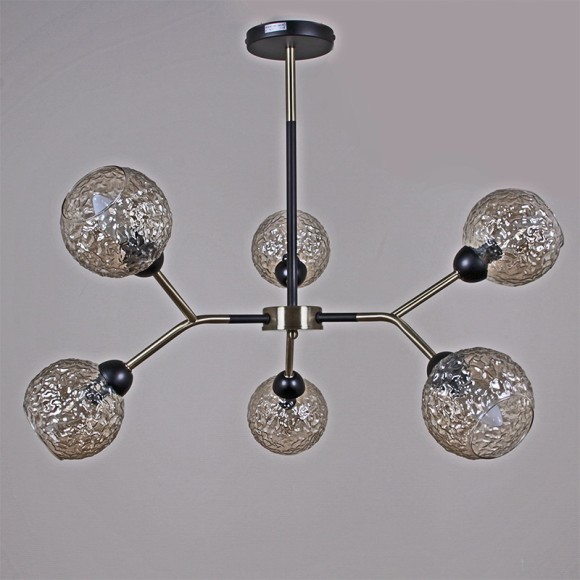 Люстра на штанге Illumico IL0268-6PSQ-79 BK AB