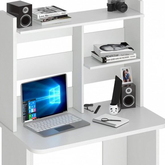 Стол компьютерный Домино Lite СКЛ-Прям100Р+НКЛ-100 MER_SKL-Pryam100Rbez_tumby-NKL-100_BE