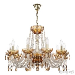 Подвесная люстра Bohemia Ivele Crystal 5402/10/240 G Amber/M-1H K721