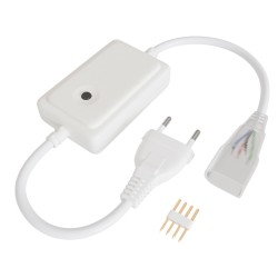 Контроллер RGB 220В 500Вт однокнопочный для светодиодного неона Apeyron 17-49 smd 5050 04-190