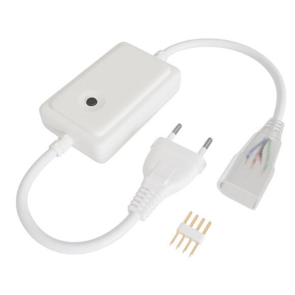 Контроллер RGB 220В 500Вт однокнопочный для светодиодного неона Apeyron 17-49 smd 5050 04-190