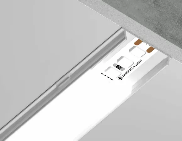 Алюминиевый накладной профиль Ambrella Light Alum Profile GP1600WH