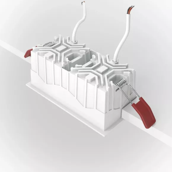 Встраиваемый светильник Maytoni Technical Alfa LED DL043-02-10W3K-D-SQ-W, Белый, Теплый белый, Алюминий, подключение Встраиваемый светильник Maytoni Technical Alfa LED DL043-02-10W3K-D-SQ-W, Белый, Теплый белый, Алюминий, подключение