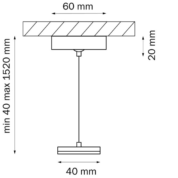 Подвес для трековых светильников Lightstar Barra 505177