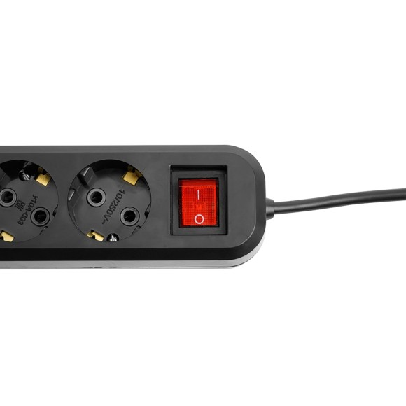 Удлинитель 3-местный с/з с выключателем Stekker Home HM03-31-05 50423