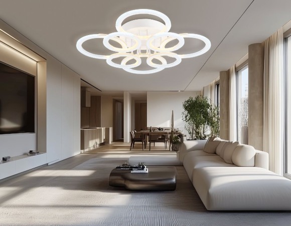 Потолочная светодиодная люстра с пультом управления Ambrella Light Original FA8945