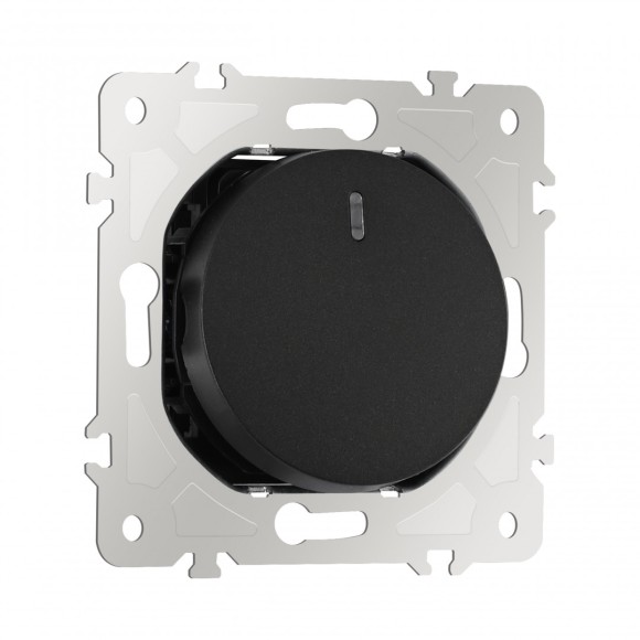 Переключатель одноклавишный перекрестный с подсветкой Arte Milano 202.35-1.black