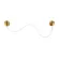 Настенный светильник Loft IT Thread 10388W Brass