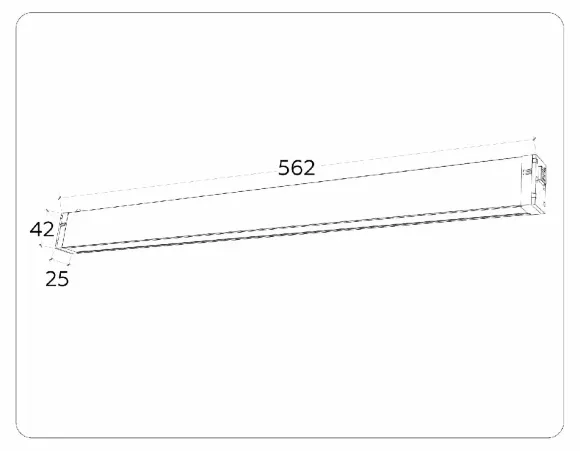 Схема размеров трековый магнитный светильник Ambrella Light Magnetic 220V GL1291 Схема размеров трековый магнитный светильник Ambrella Light Magnetic 220V GL1291