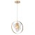 Подвесной светильник DeLight Collection Cowley P60669-1 gold/clear