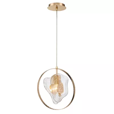 Подвесной светильник DeLight Collection Cowley P60669-1 gold/clear