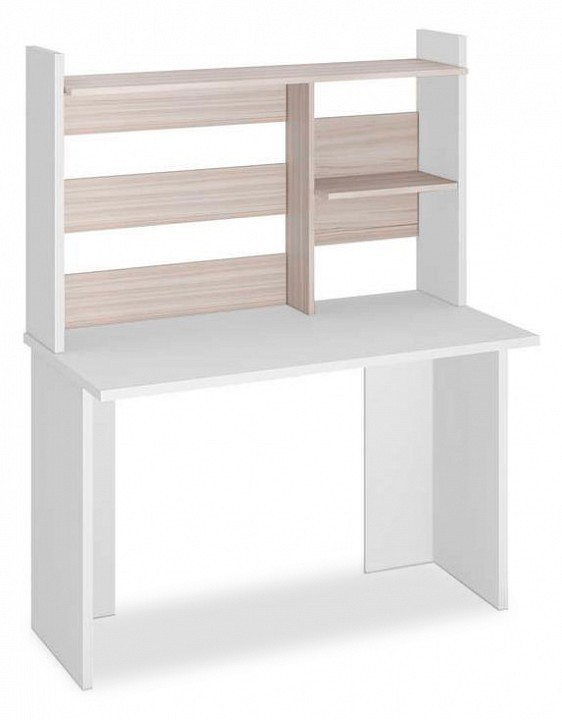 Стол компьютерный Домино Lite СКЛ-Прям120(без тумбы)+НКЛ-120 БЕК MER_SKL-Pryam120_bez_tumby_NKL-120_BEK