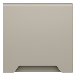 Накладка для розетки с заземлением, защитными шторками и крышкой Voltum S70 (кашемир) VLS000803