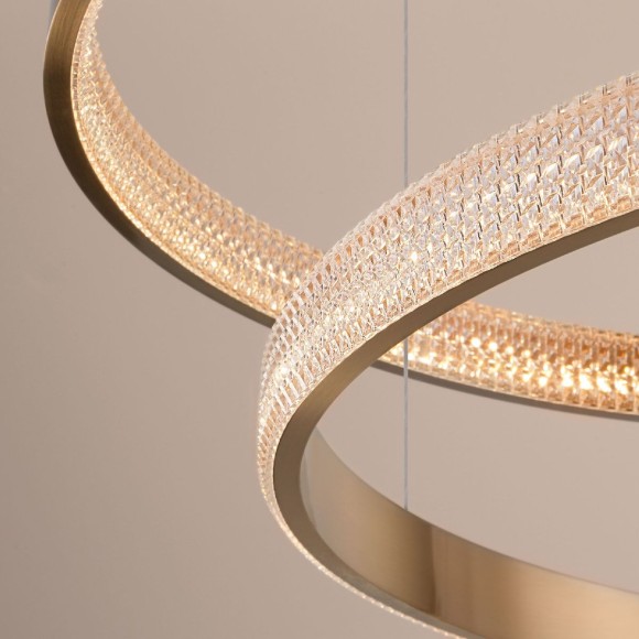 Подвесная светодиодная люстра с пультом управления Eurosvet POSH 90175/3 медный