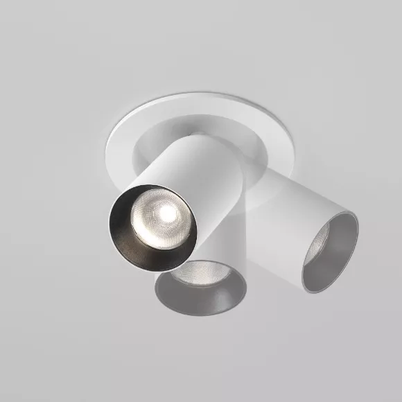 Встраиваемый спот Maytoni Focus Led C071CL-7W4K-WB, Белый, Нейтральный белый, Алюминий, вид сверху Встраиваемый спот Maytoni Focus Led C071CL-7W4K-WB, Белый, Нейтральный белый, Алюминий, вид сверху