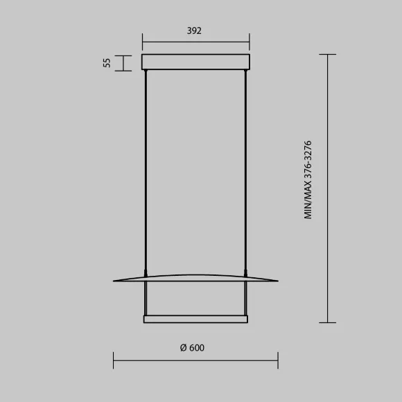 Подвесной светильник Maytoni Ambience MOD280PL-L30B3K1, 3000