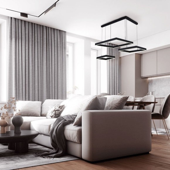 Подвесная светодиодная люстра LED4U L91070-800-600-400