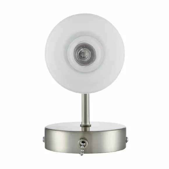 Бра Lumion Mave 8099/1W, Никель, Белый, Металл, крепление Бра Lumion Mave 8099/1W, Никель, Белый, Металл, крепление